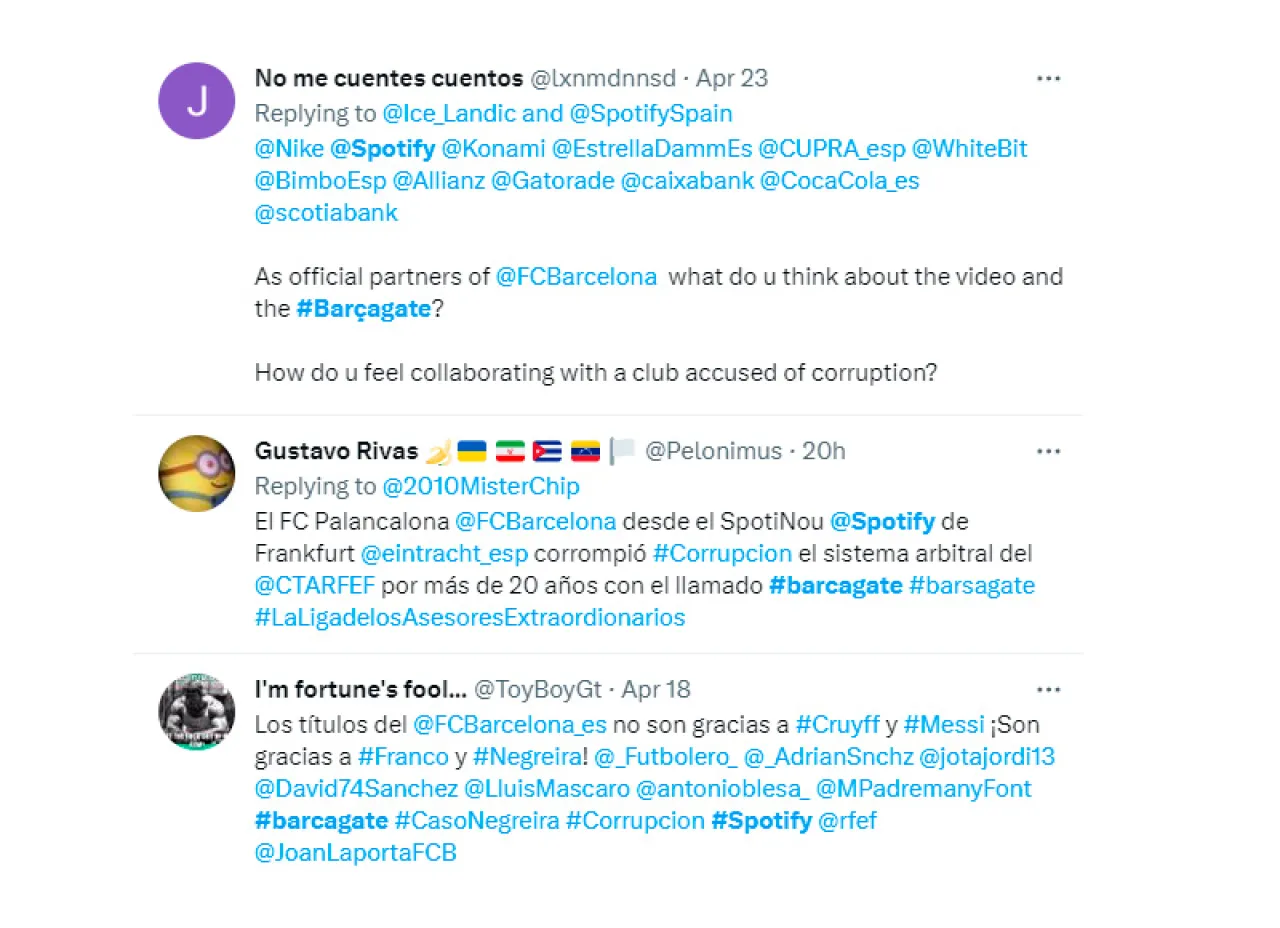 Nike y Spotify ya sienten el impacto negativo de su vinculación con el F.C Barcelona: ¿Podrían rescindir sus acuerdos de patrocinio?