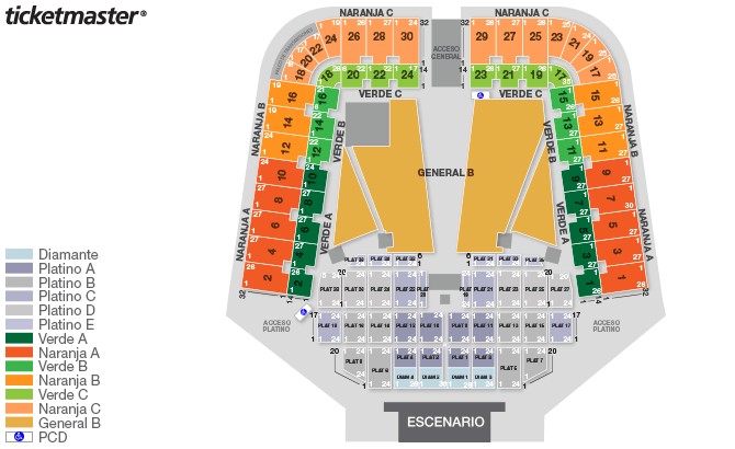 mapa boletos paul mccartney