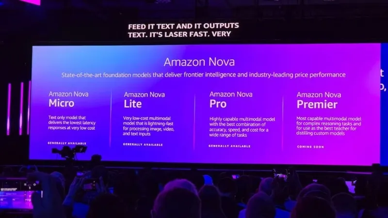 Amazon se sube al tren de la inteligencia artificial con Nova y sus modelos de IA para generar texto y contenido multimedia